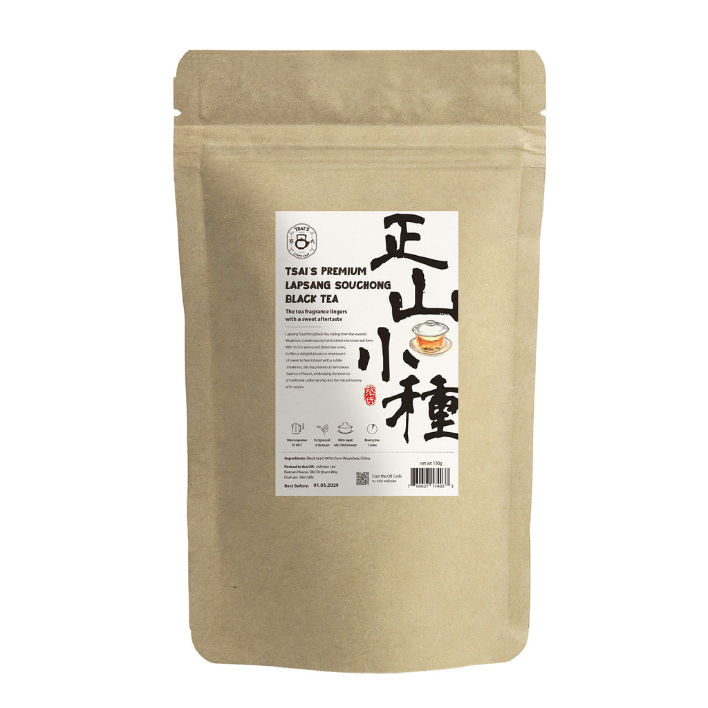 Tsais Premium Lapsang Souchong Black Tea 100% Natural, Loose leaves