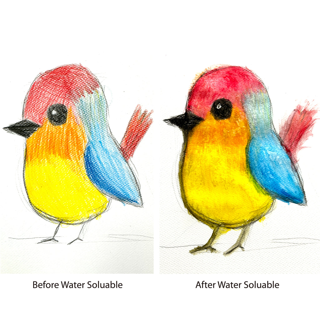 Water-Soluble Coloured Pencils, 48 Colours, Suitable all ages