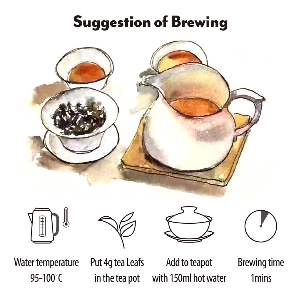 Tsais Premium Wuyi Rock Oolong Tea 100% Natural, Loose leaves