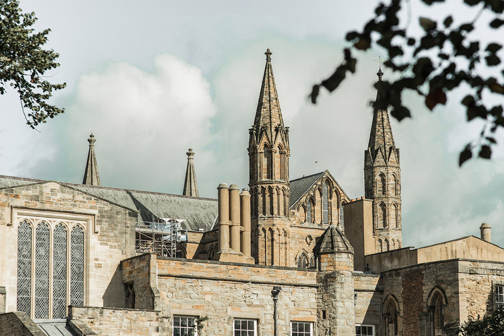 Copyright image - Durham Cathedral, undergoing roof construction