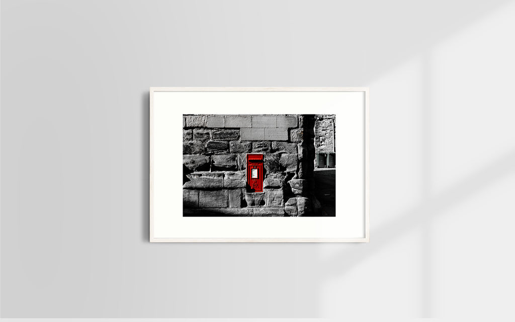 Copyright image - Royalmail Box out of Durham Cathedral