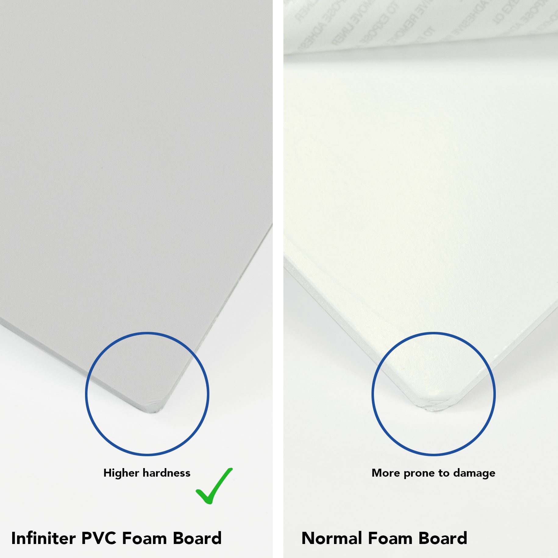 infiniter 5mm PVC Self-Adhesive Foam Board | High Density Rigid Display Board